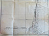 Cape Canaveral to Miami Florida Coastal survey route 1920 large nautical US map