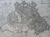 Lille Flanders France Fortifications Moat Churches c. 1745 Basire city plan
