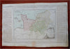 Normandy France Le Havre Caen Rouen Evreux 1783 Brion engraved map