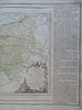 Normandy France Le Havre Caen Rouen Evreux 1783 Brion engraved map