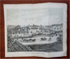 Central Park NYC Iron Bridge Carriages Buggies 1861 Civil War era landscape view