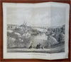 Central Park NYC Oak Bridge Boaters Swans 1861 Civil War era landscape view