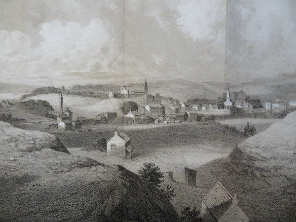 Manhattanville New York City Fort Haight 1861 Valentine landscape city view