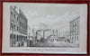 New York City Landing Courtland Street Hudson River Line 1855 Historical Print