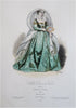 Antwerp & Venice Noblewomen 1840-60 Lot x 2 lovely hand color costume prints