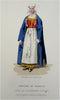 Moravia Austria Women's Fashion Dress 1840-60 Lot x 2 hand color costume prints