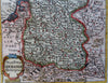 Holy Roman Empire Germany Austria Prussia Vienna Munich Berlin 1683 charming map