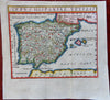Ancient Iberia Roman Empire Celt-Iberia Tribes Balearic Islands 1683 map