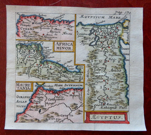 North Africa Morocco Tripoli Egypt Carthage Alexandria 1683 historical map