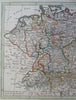 German Confederation Austria Prussia Switzerland Low Countries 1818 Walch map