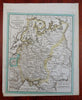 Russia in Europe Poland Ukraine Finland Crimea Baltic States 1818 rare Walch map