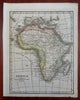 Africa Egypt Abyssinia Guinea Congo Mozambique Madagascar 1826 engraved map