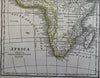 Africa Egypt Abyssinia Guinea Congo Mozambique Madagascar 1826 engraved map