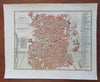 Madrid Spain Espagna Detailed City Plan Prison 1796 Neele hand colored fine map
