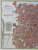 Madrid Spain Espagna Detailed City Plan Prison 1796 Neele hand colored fine map