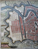 Haarlem Holland Netherlands c. 1720 Harrewijn detailed hand color city plan