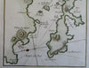 Pula Croatia Istria Coastal Survey Navigation c, 1750's Bellin engraved map