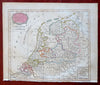 Seven United Provinces Netherlands Holland 1807 scarce Barlow hand color Map