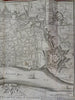 Antwerp Belgium Low Countries c. 1745 Basire large engraved city plan