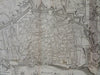 Antwerp Belgium Low Countries c. 1745 Basire large engraved city plan