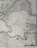 Dendermonde Flanders Belgium Siege Plan c. 1745 Basire engraved battle city view