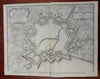 Ath Brabant Belgium Fortifications c. 1745 Basire engraved city plan map