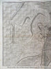 Bouchain Nord France Hainault Scheld City Plan c. 1745 Basire large battle map