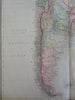 South America continent 1895 Bradley two sheet map