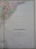 South America continent 1895 Bradley two sheet map