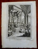 Chinese Emperor Qing Chine Throne Room Ceremony 1749 Tardieu engraved print