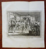 Aztec Empire Feast Celebration Emperor's Throne 1754 Tardieu engraved print