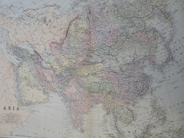 Asia Ottoman Empire Arabia Russia China Japan Korea India 1895 Bradley map
