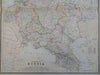 Russian Empire in Europe Finland Poland Ukraine Baltic States 1895 large hc map
