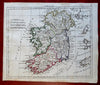 Ireland Munster Connaught Leinster Ulster Dublin 1806 Desray engraved map