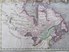 Eastern Canada Maritimes Quebec Ontario c. 1801 Oliver & Boyd rare map