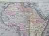 Africa Egypt Madagascar Congo Guinea Abyssinia c. 1801 Oliver & Boyd rare map