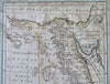Egypt Ottoman Empire North Africa Nile River Red Sea Cairo 188 Walch map
