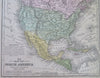 North America w/ Unexplored Regions Selkirk's Settlement 1852 Mitchell Young map