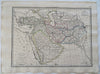 Middle East Arabia Persia Holy Land Afghanistan Anatolia 1810 Lapie scarce map