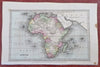 Africa Cape Colony Egypt Abyssinia Guinea Congo Madagascar 1830 miniature map