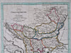 Ottoman Balkans Bosnia Serbia Albania Greece Wallachia 1818 Walch map