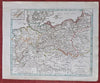 Prussian States German Confederation Westphalia Hanover Silesia 1818 rare map