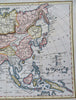 Asia Ottoman Empire Arabia Tibet Persia Qing China Korea Japan 1823 Tegg map