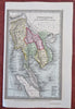 Southeast Asia Birma Cambodia Thailand Vietnam Myanmar 1830 Starling small map