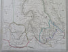 Egypt Abyssinia Nubia Red Sea Nile River Cairo Addis Abababa 1846 Thierry map