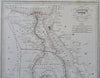 Egypt Abyssinia Nubia Red Sea Nile River Cairo Addis Abababa 1846 Thierry map