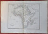 Africa Continent Mts. of Moon Donga 1846 Thierry uncommon folio sheet map