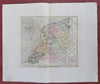 Seven United Provinces Low Countries Holland c. 1801 Oliver & Boyd rare map