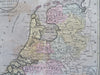 Seven United Provinces Low Countries Holland c. 1801 Oliver & Boyd rare map