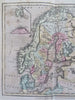 Scandinavia Sweden Denmark Norway Finland c. 1801 Oliver & Boyd rare map